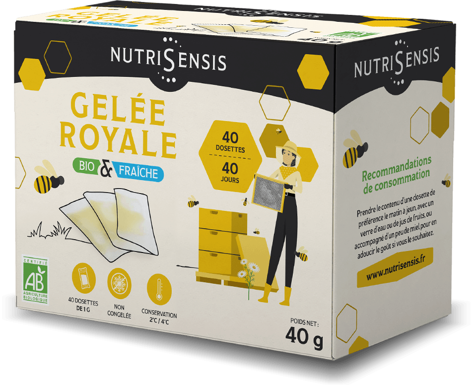 Gelée-royale-40 g dosettes Nutrisensis